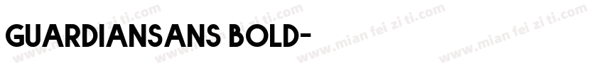 guardiansans bold字体转换